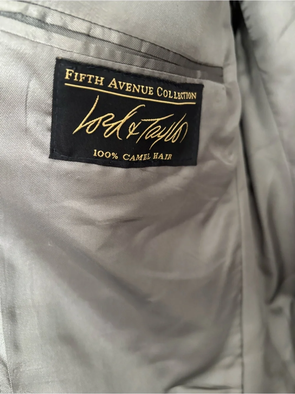 Vintage Men’s Lord & Taylor Fifth Avenue Collection 100% Camel Hair Sports Coat